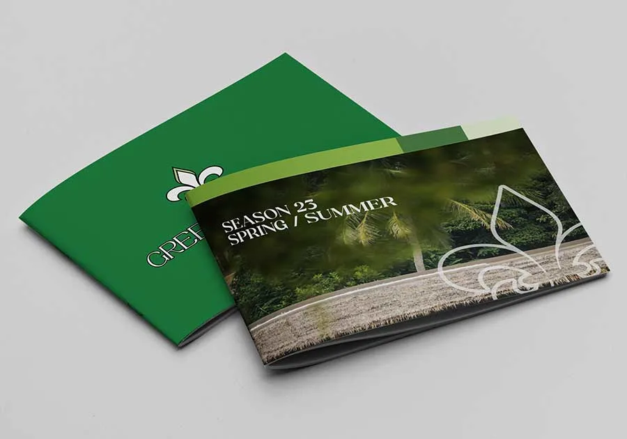 Brochure agrafée recyclée