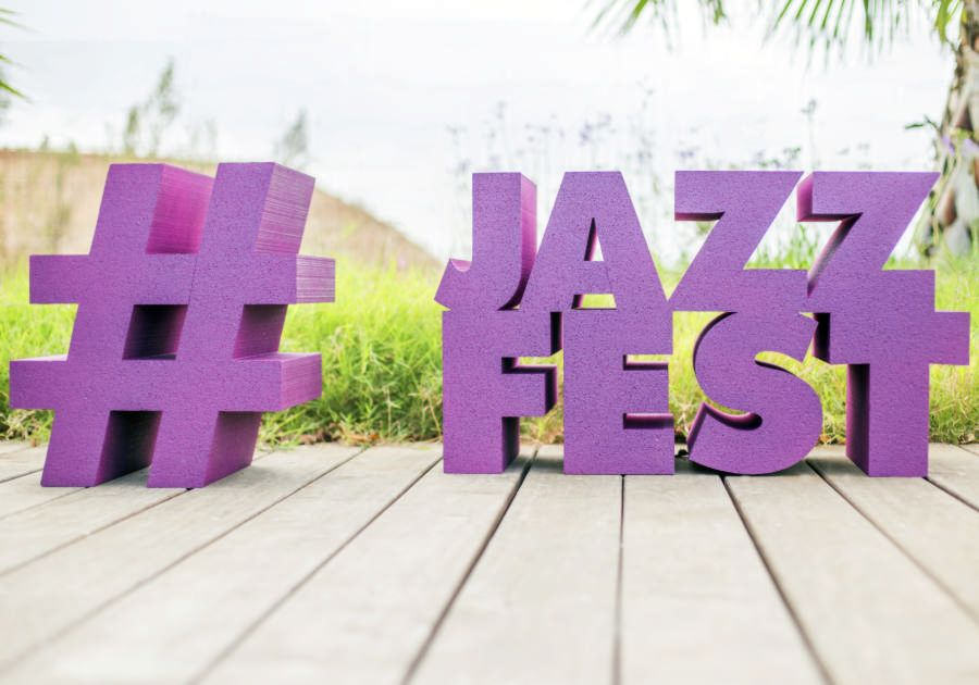 Letra y logotipo de poliestireno jazz