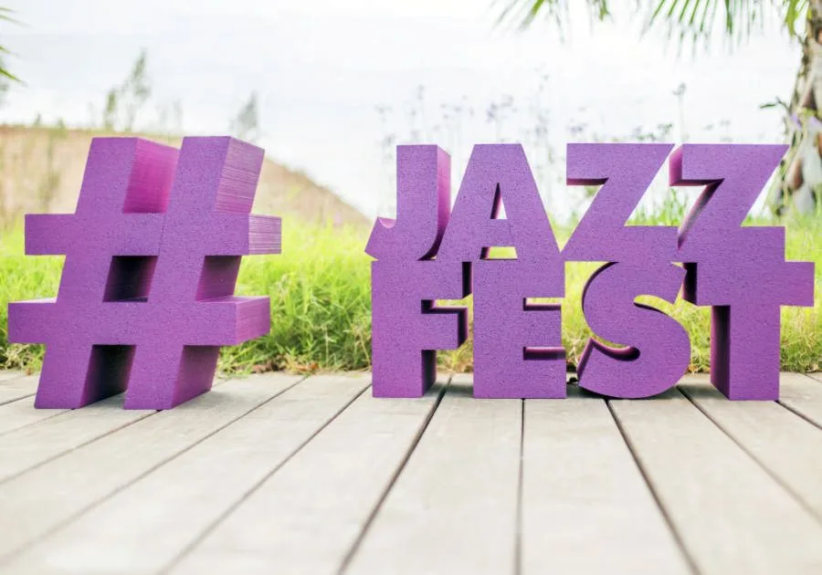 Lettre et logo polystyrene jazz