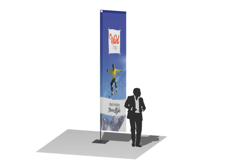 Bandera rectangular 76 x 400 cm