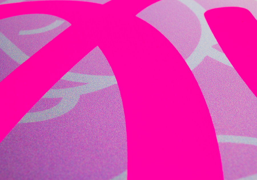lona publicitario Impresión a cuatro colores 1 rosa fluorescente Detalles