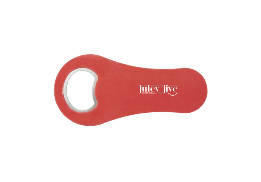 Abridor de botellas de paja de trigo schyn rojo