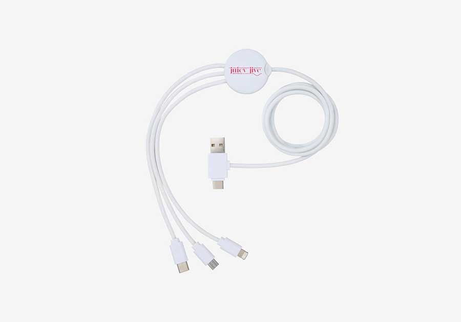 Cable de carga 5 en 1 antibacteriano