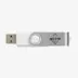 Unidad flash usb giratoria de 16 gb de color blanco