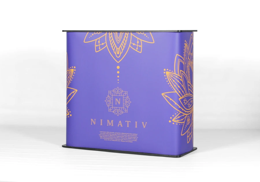 Mostrador rectangular de PVC