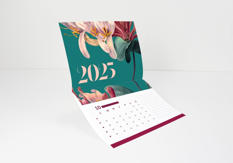 Calendario de bomberos grande, sin perforar y en formato horizontal