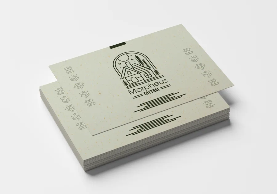 Flyer papier imitation cuir
