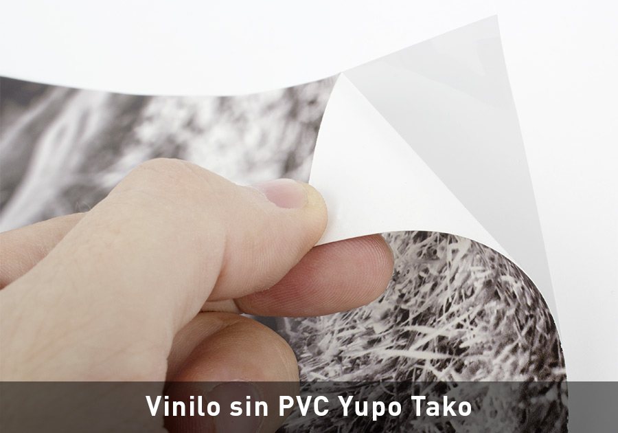 Adhesivo reposicionable sin PVC yupo tako blanco