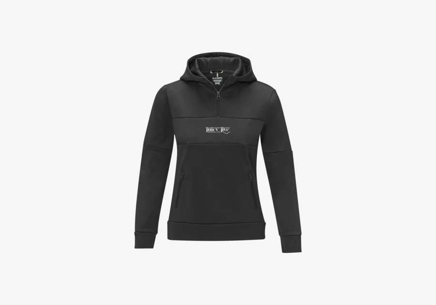 Sweat à capuche femme zippé demi-longueur Sayan