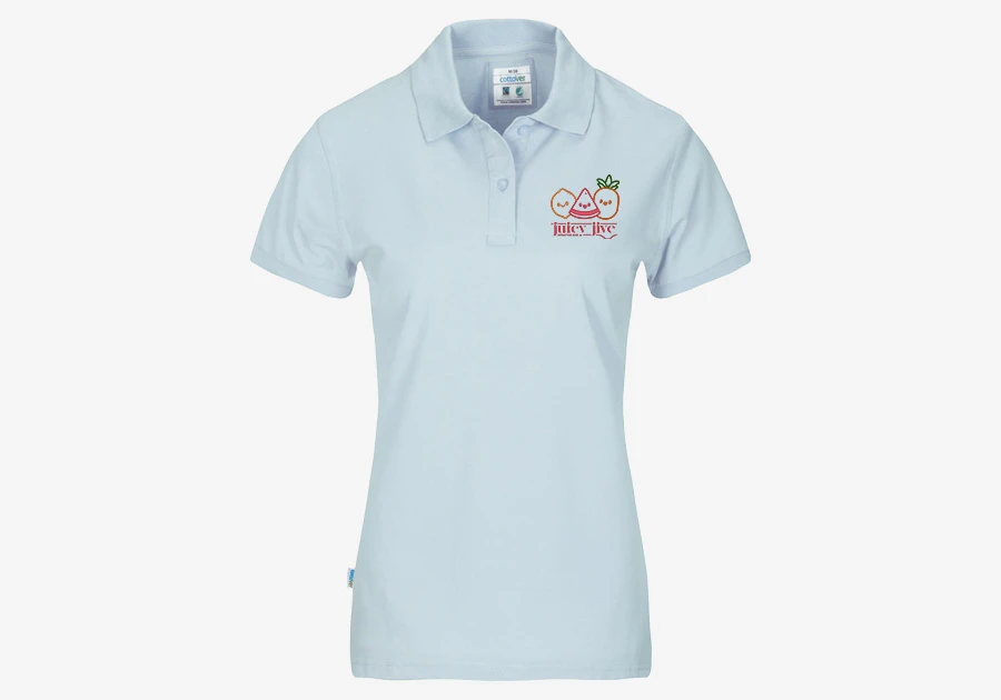 Polo en coton piqué CottoVer® bleu ciel