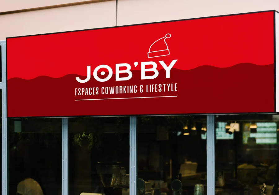Panneau publicitaire job by