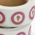 Étiquette rouleau pose automatique cercle papier couché enlevable