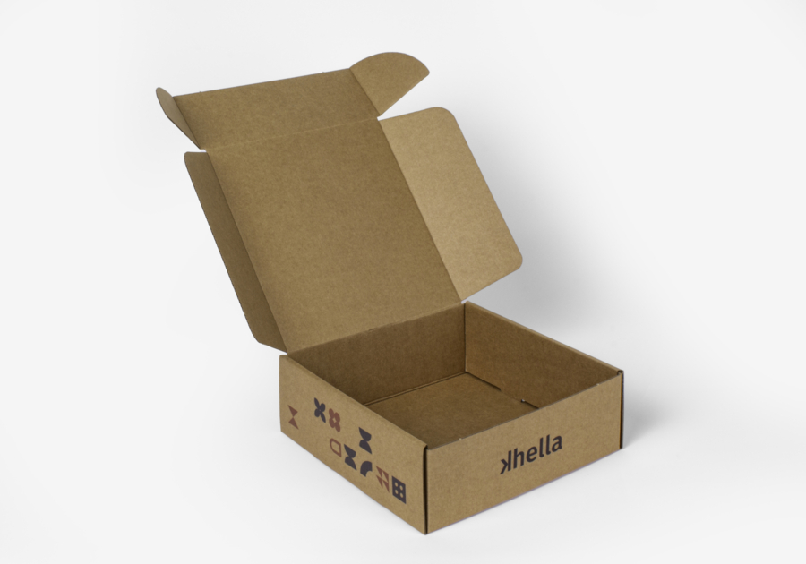 Caja de envío de kraft microcorrugado