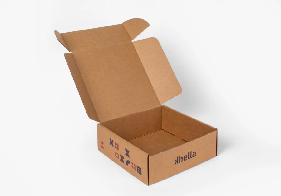 Caja de envío de kraft microcanal