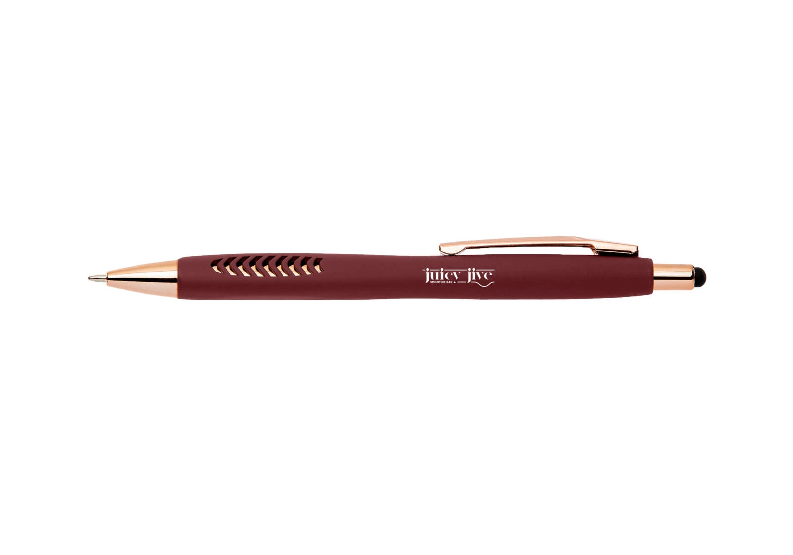 Stylo softy rose or avec stylet Avalon rouge