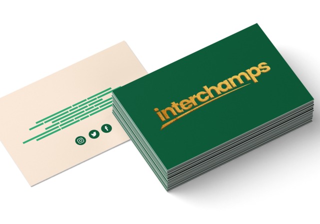 Tarjeta de presentación stamping en caliente