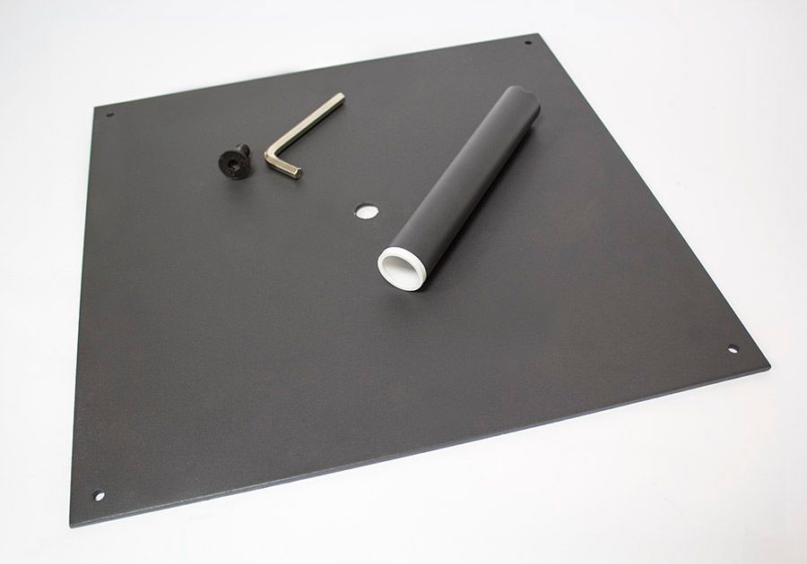 Bandera de aluminio Placa base de acero 40 x 40 cm 6 kg