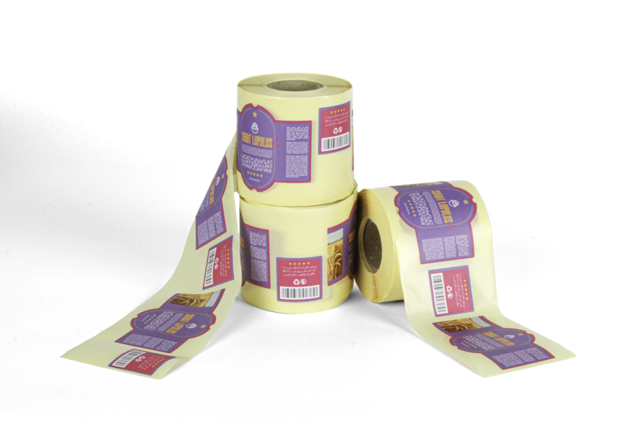 Pegatinas en bobina para colocación automática - Pegatina trasera - 3 posiciones