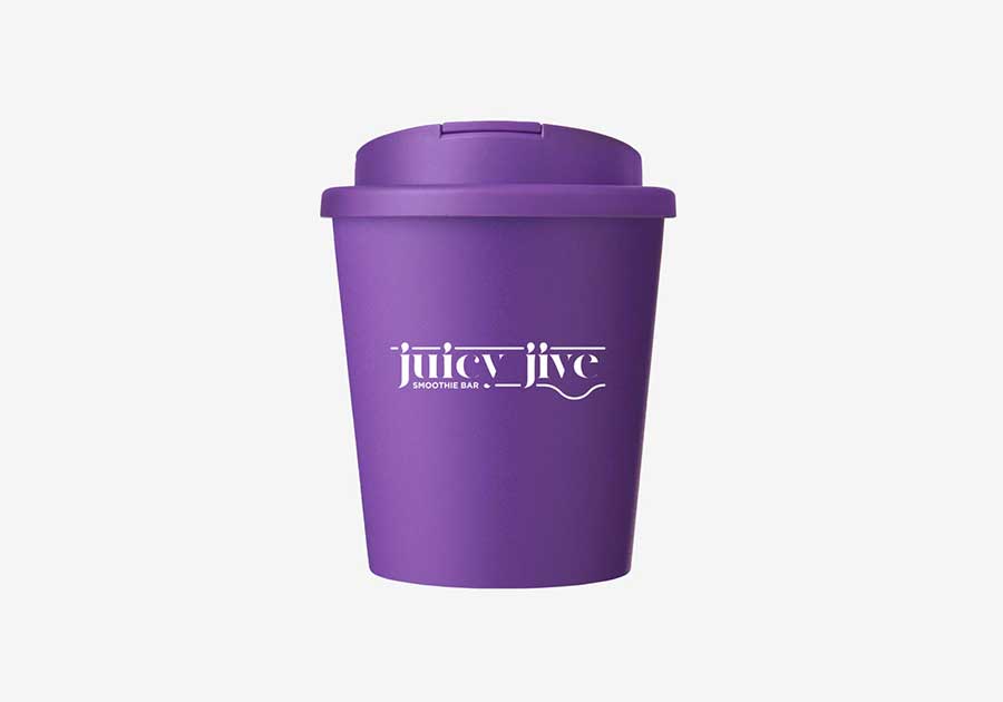 Vaso isotérmico reciclado 25 cl Americano® Espresso Eco violeta.