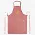 Tablier Pheebs en coton recyclé de 200 g/m² rouge chiné