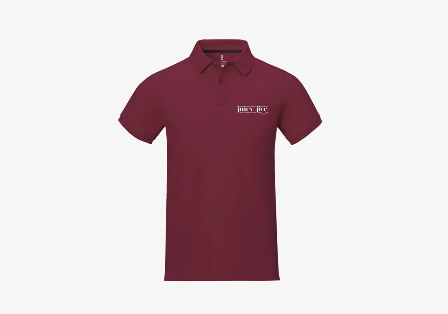 Polo Calgary manches courtes homme bordeaux