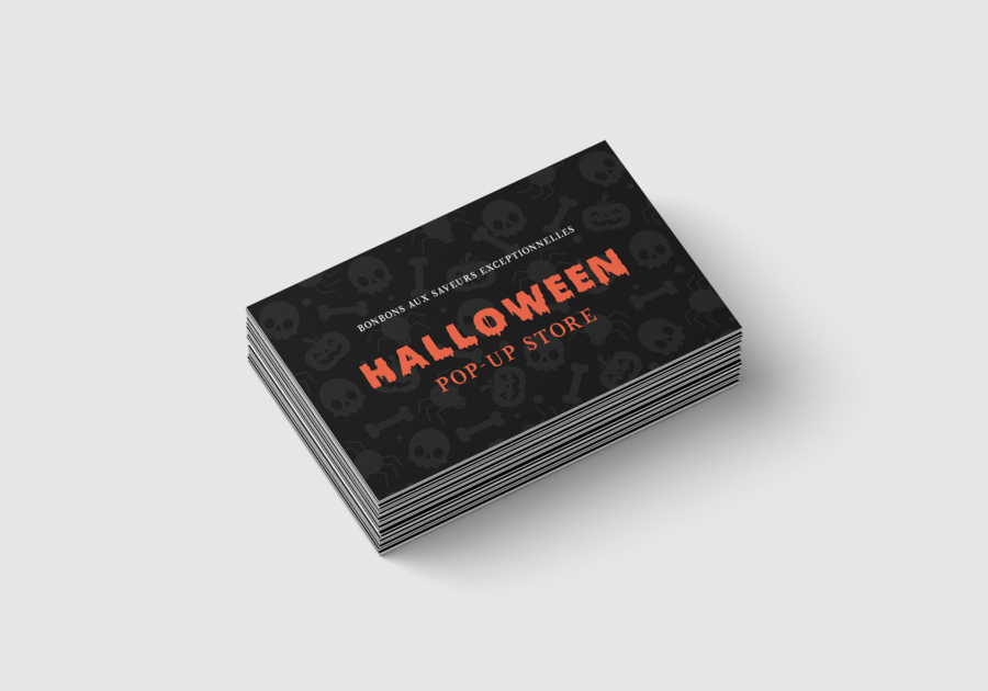 Tarjeta de visita de halloween