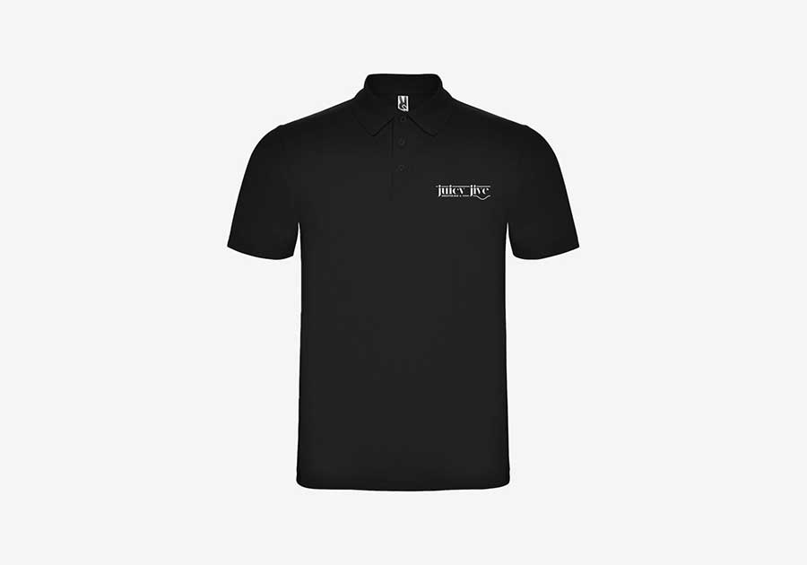 Polo-unisexe-manches-courtes-Austral-noir