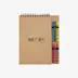 Carnet A5 à spirales et set de crayons Doodle