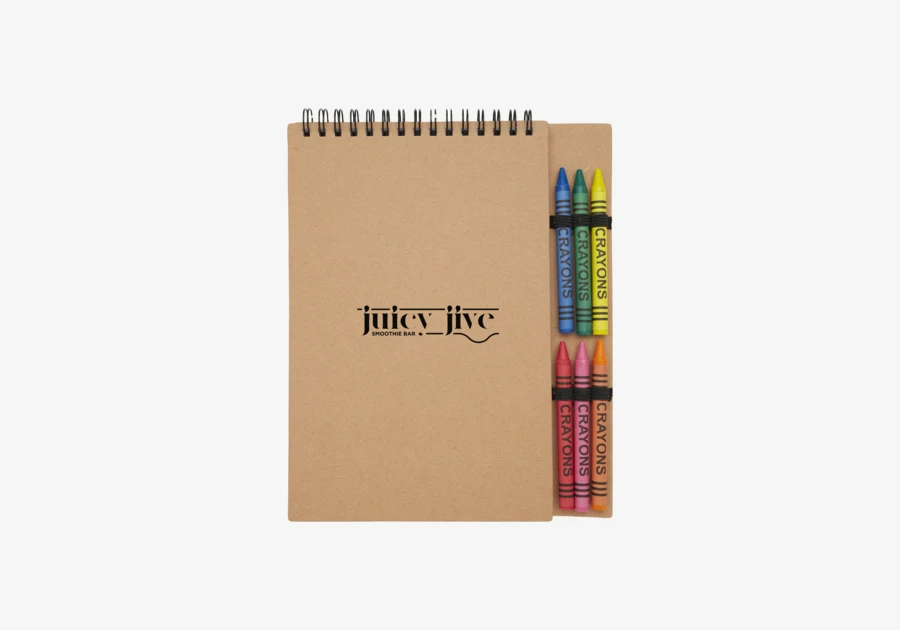 Cuaderno A5 con espiral y set de lápices Doodle
