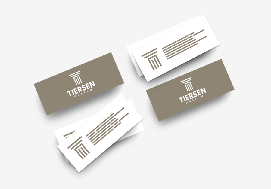 Mini tarjeta de visita clásica en papel