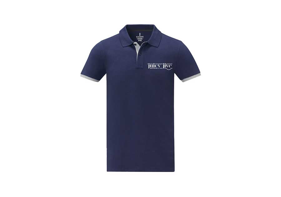 Polo bicolore homme manches courtes Morgan - Marine