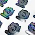 Stickers découpe à la forme holographiques