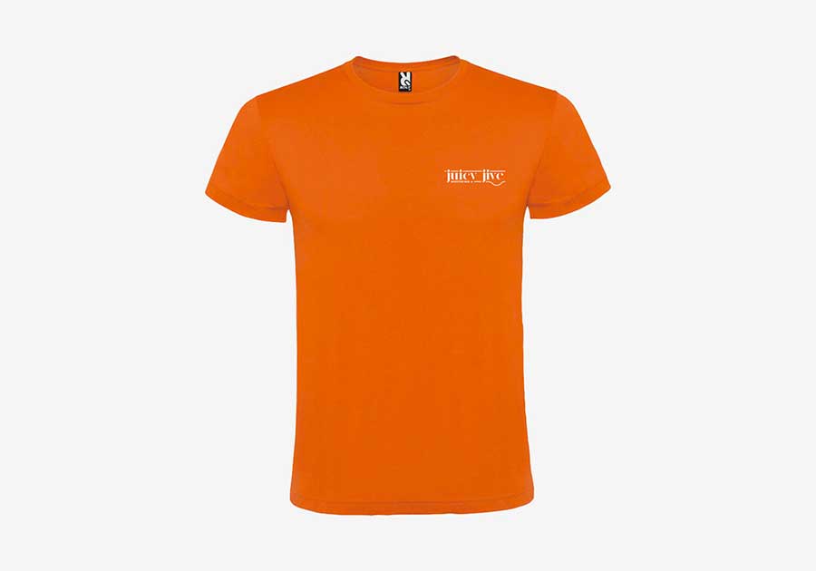 T-shirt unisexe manches courtes Atomic orange