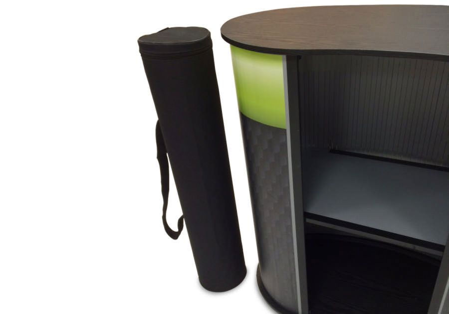 Mostrador de recepción de PVC ecológico Soporte de recepción visual