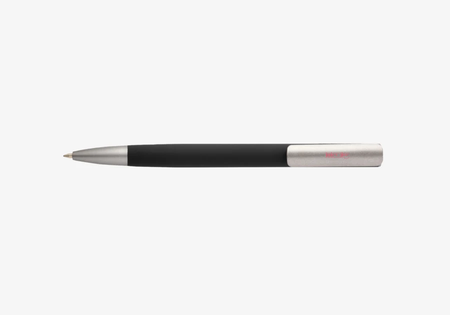 Bolígrafo de aluminio reciclado tinta negra Ziguur