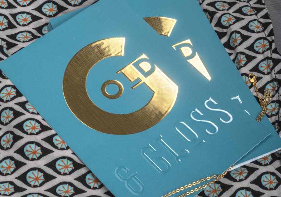 Tarjeta stamping barnizada en 3D 2