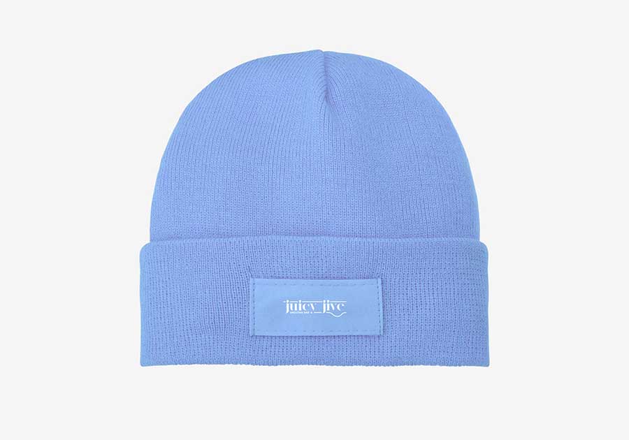 Bonnet-avec-étiquette-Boreas-bleu-clair