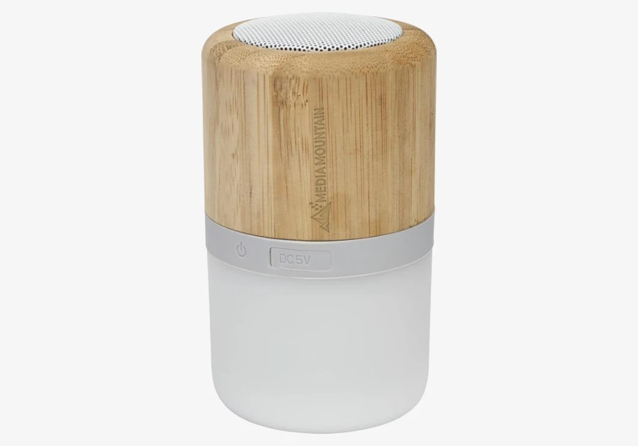 Altavoz de bambú con luz Bluetooth Aurea
