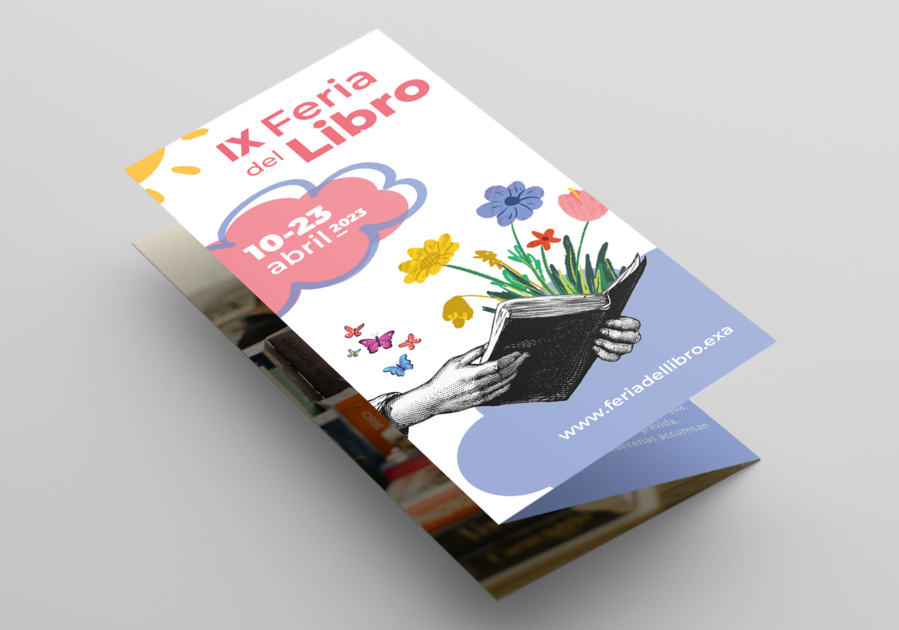Folleto de feria de acordeón de dos hojas