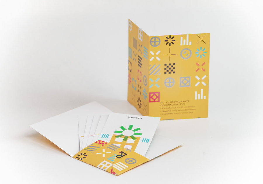 Accesorios para tarjetas tarjetero plegable en papel clásico 65 x 95 mm