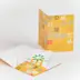 Accessoires carterie porte carte plie ouvert en papier classique 65 x 95 mm