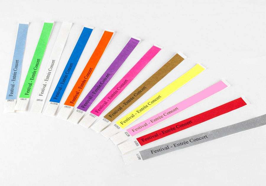 Bracelet de contrôle papier-