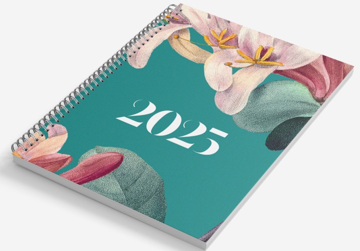 Agenda a spirale reliure metal