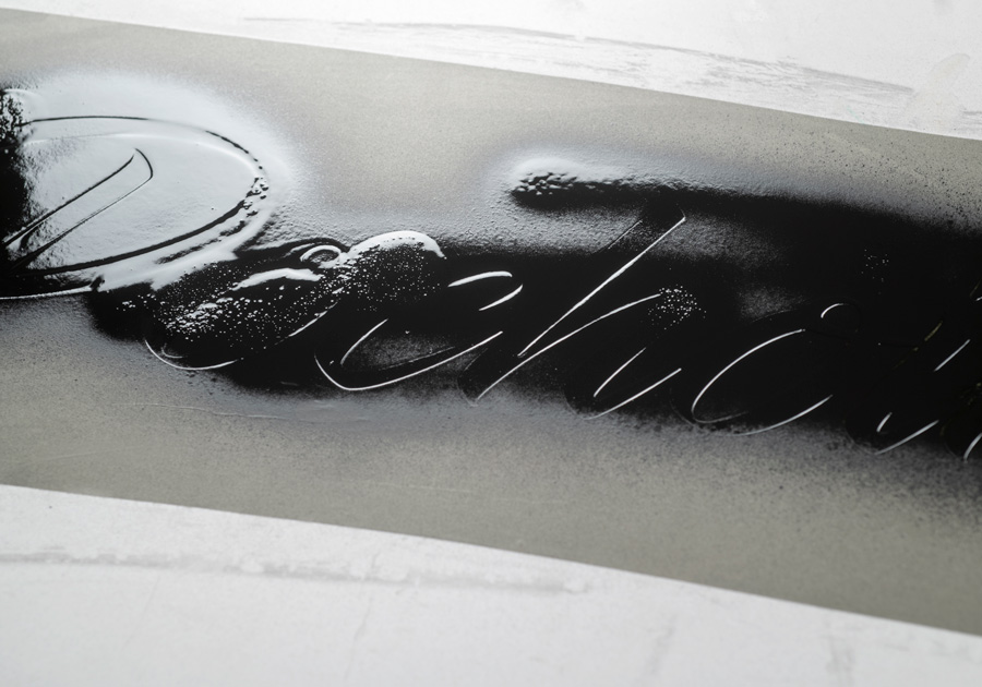 Plantilla adhesiva de PVC personalizada