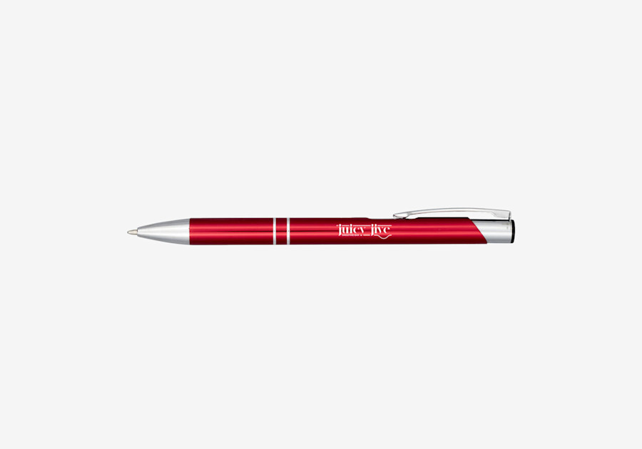 Bolígrafo de aluminio Moneta Rojo