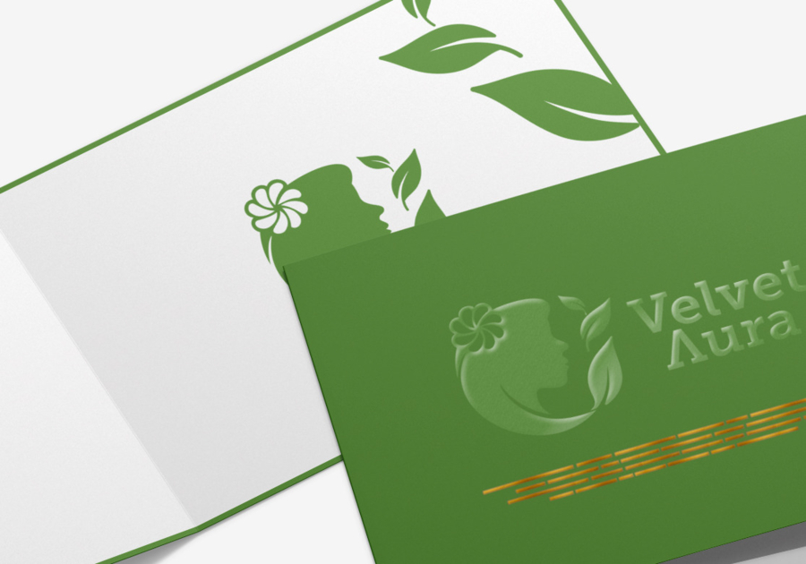 Tarjeta de invitación doble con stamping caliente y barniz 3D personalizada 