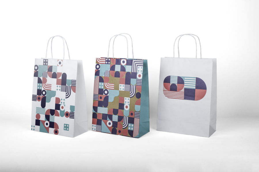 Sac en papier - 3 zones d'impression - 2