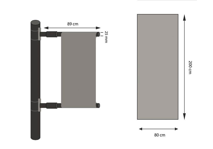 Bandera con formato detallado