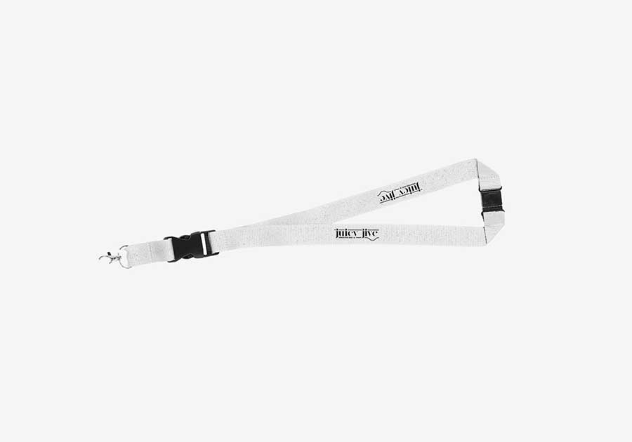 Lanyard con hebilla desmontable Yogi - Blanco