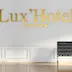 Lettre et logo aluminium or ou argent 3mm Lux Hotel